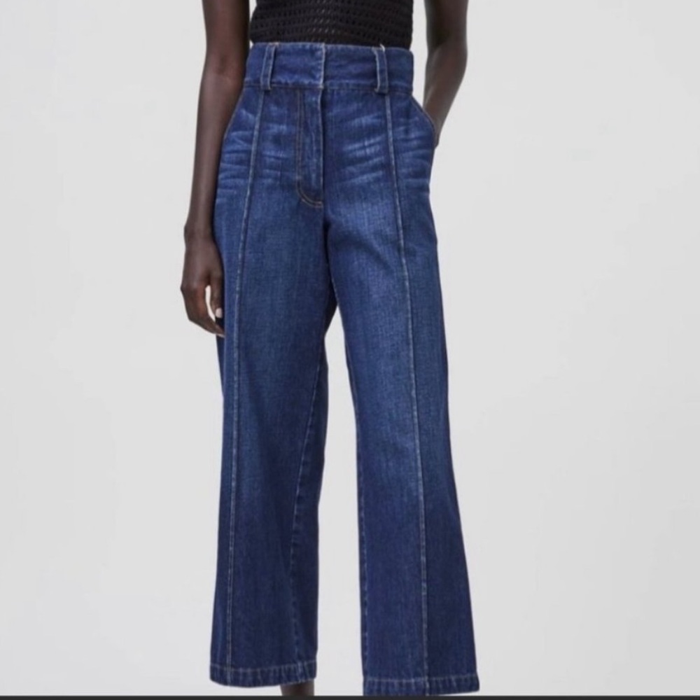 Rachel Comey Elio Indigo Denim Wide Leg Pants Women’s 8